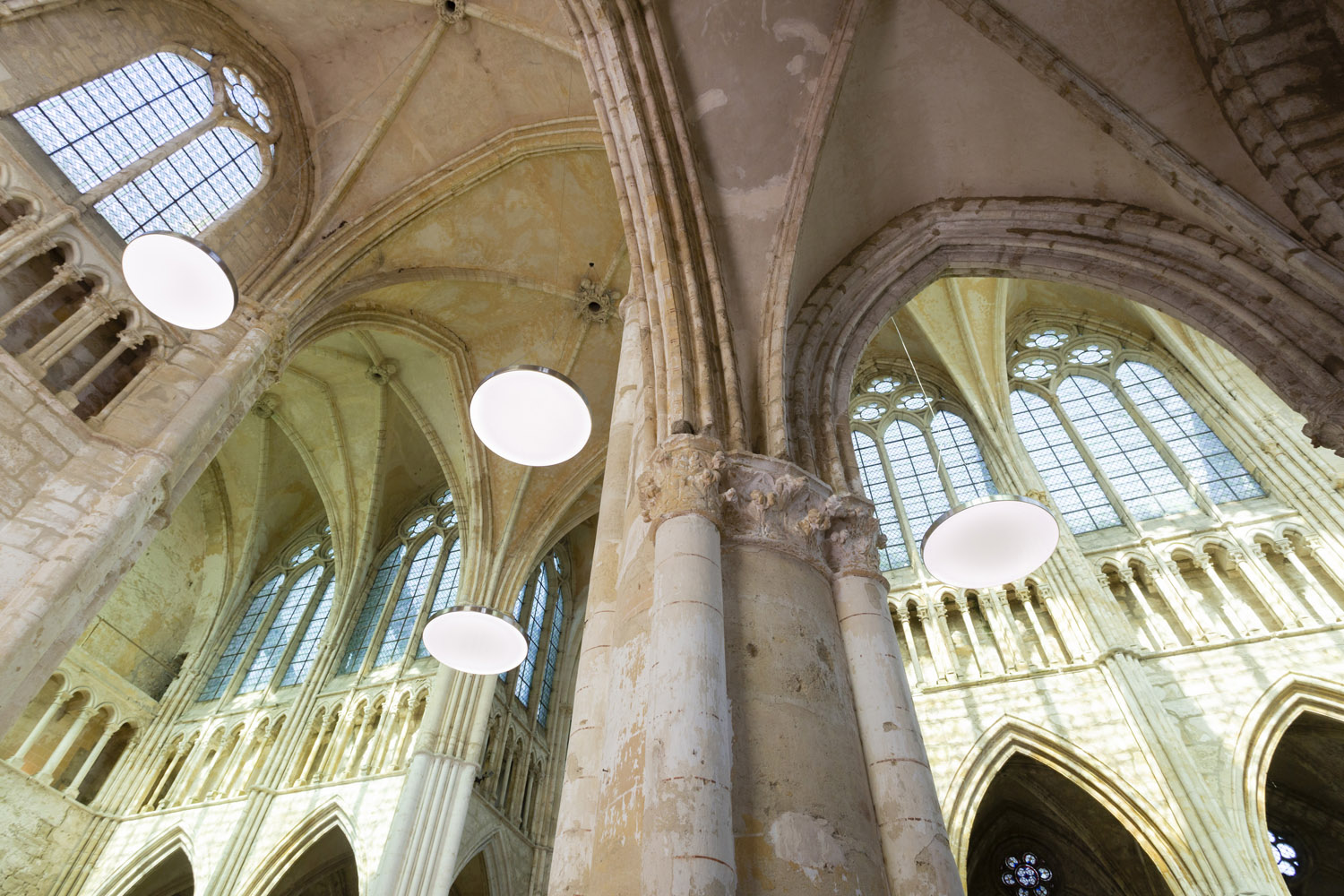 Physis, installation lumineuse de Thierry Bonne. Photo: Philippe Dureuil